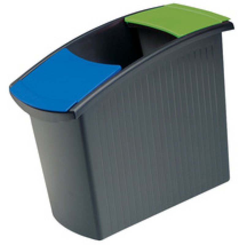 HAN Corbeille à papier MONDO, PP, 18 litres, noir