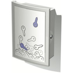 HAN Boîte à clés INDEX, pour 63 clés, gris clair