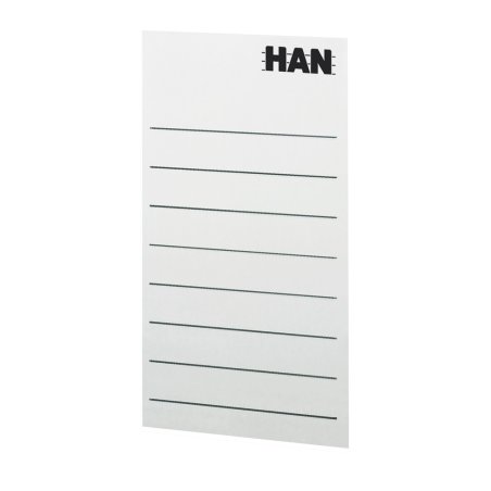 HAN 94100 self-adhesive label Rectangle Removable Grey 8 pc(s)