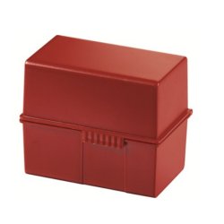 HAN Boîte à fiches, A6 paysage, plastique, rouge