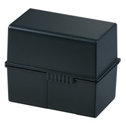 HAN Boîte à fiches, A7 paysage, plastique, noir