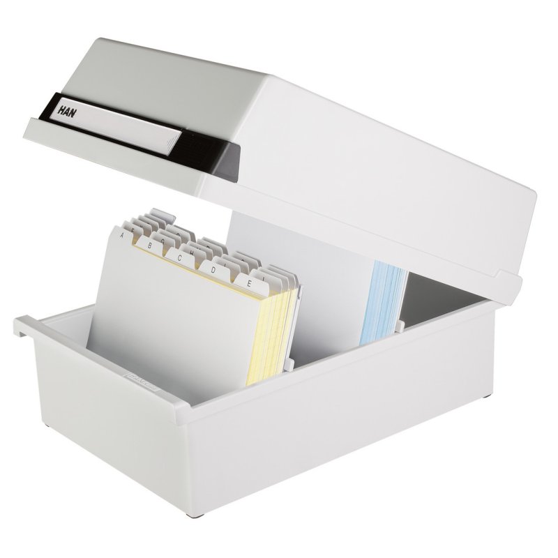 HAN Boîte à fiches, A5 paysage, pour 1.300 cartes, gris