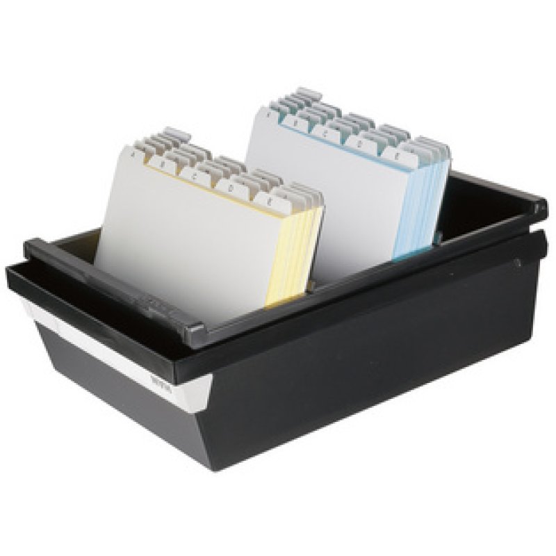 HAN Boîte à fiches, A5 paysage, pour 1.300 cartes, noir