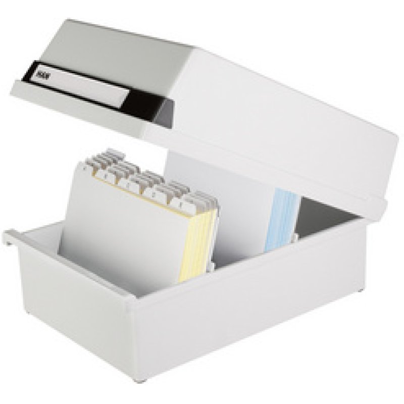 HAN Boîte à fiches, A6 paysage, pour 1.300 cartes, noir