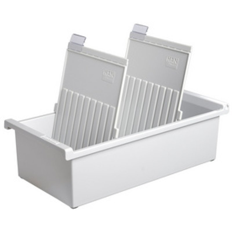 HAN Bac à fiches pour 1.300 cartes, A5 portrait, gris clair