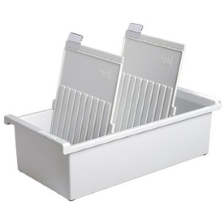 HAN Bac à fiches pour 1.300 cartes, A5 portrait, gris clair