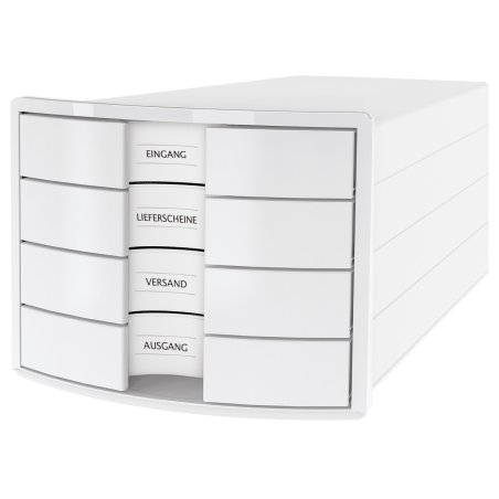 HAN 1012-12 desk tray/organizer Plastic, Polystyrene White