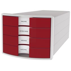 HAN IMPULS A4/C4 Plastic, Polystyrene Grey, Red