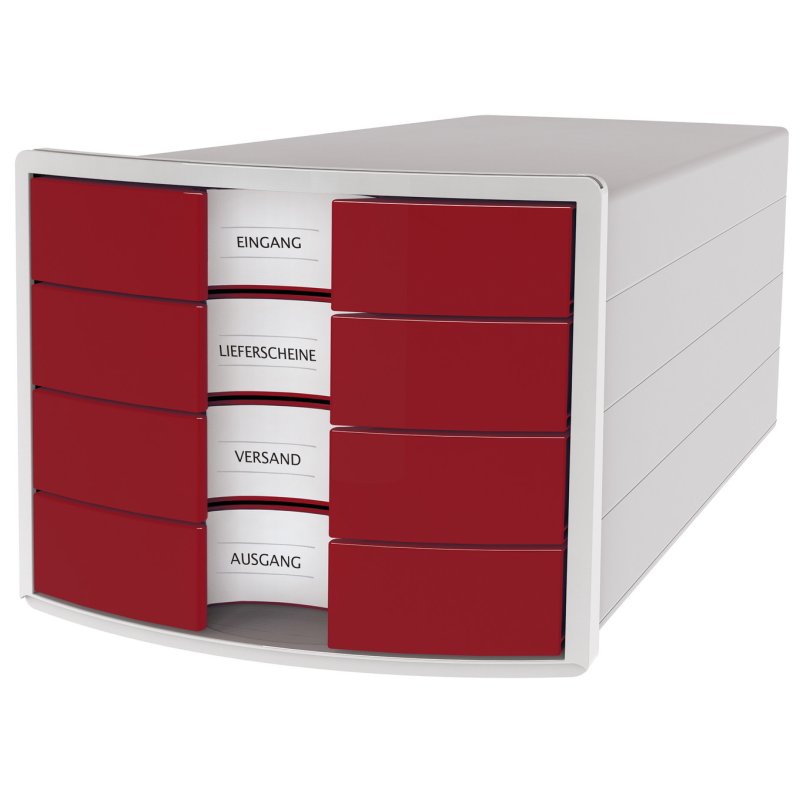 HAN IMPULS A4/C4 Plastic, Polystyrene Grey, Red