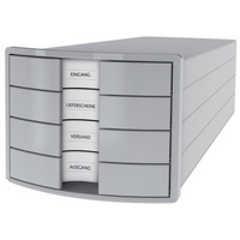 HAN Module de classement IMPULS 2.0, 4 tiroirs, blanc/noir