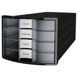 HAN Module de classement IMPULS 2.0, 4 tiroirs, noir/