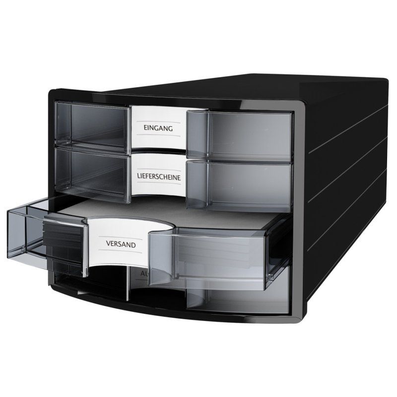 HAN IMPULS A4/C4 Plastic, Polystyrene Black, Translucent, Transparent