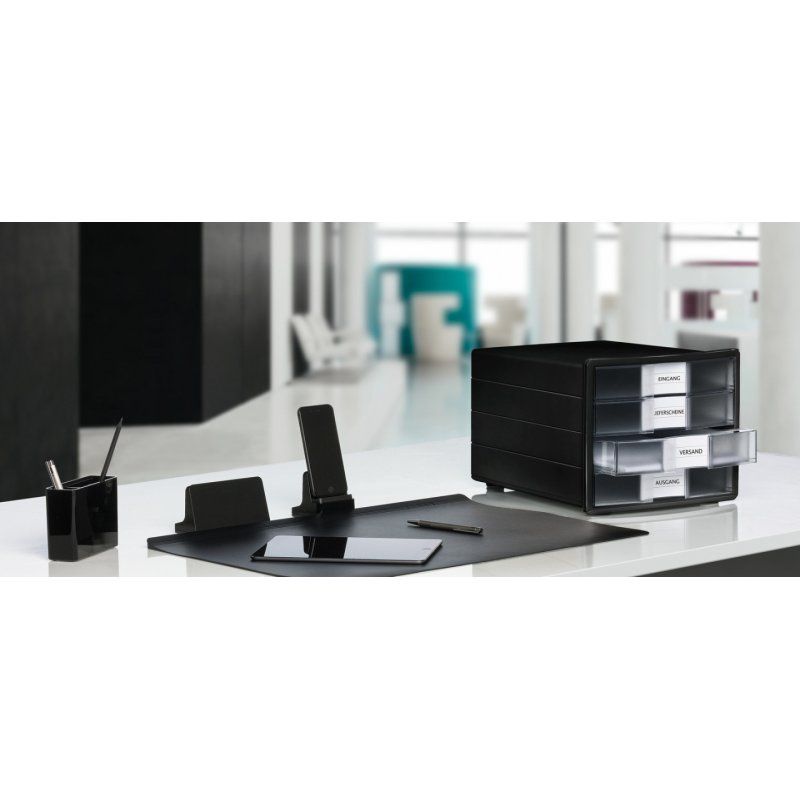 HAN IMPULS A4/C4 Plastic, Polystyrene Black, Translucent, Transparent