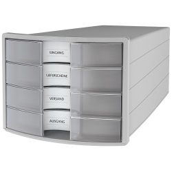 HAN IMPULS A4/C4 Plastique, Polystyrène Gris, Translucide