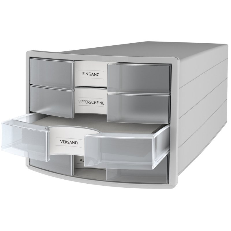 HAN IMPULS A4/C4 Plastique, Polystyrène Gris, Translucide