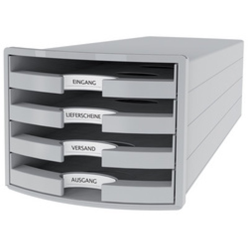 HAN Module de rangement IMPULS 2.0, 4 tiroirs ouverts, gris