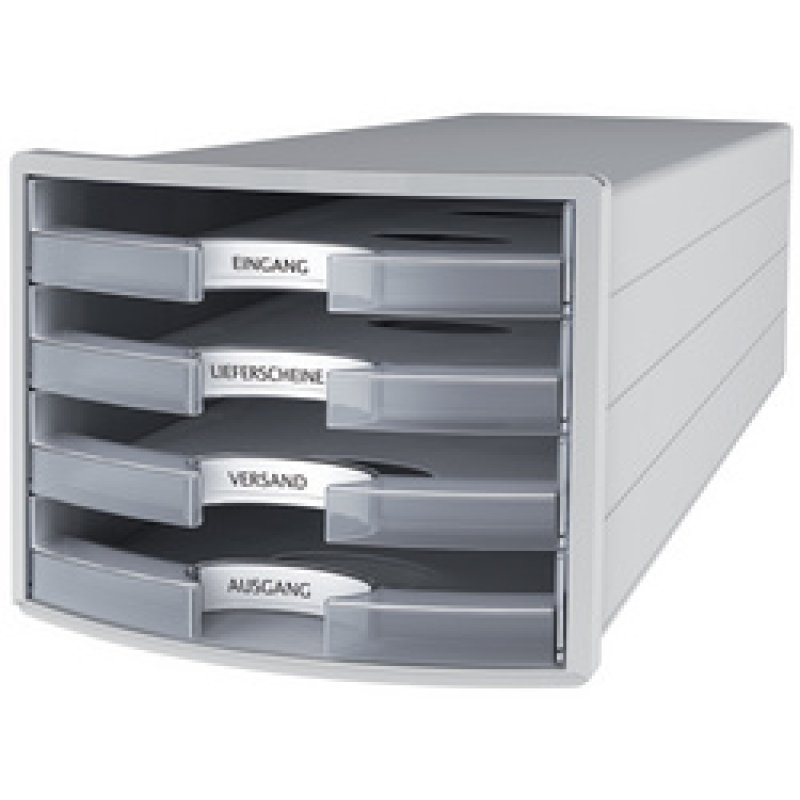 HAN Module de rangement IMPULS 2.0, 4 tiroirs ouverts, gris