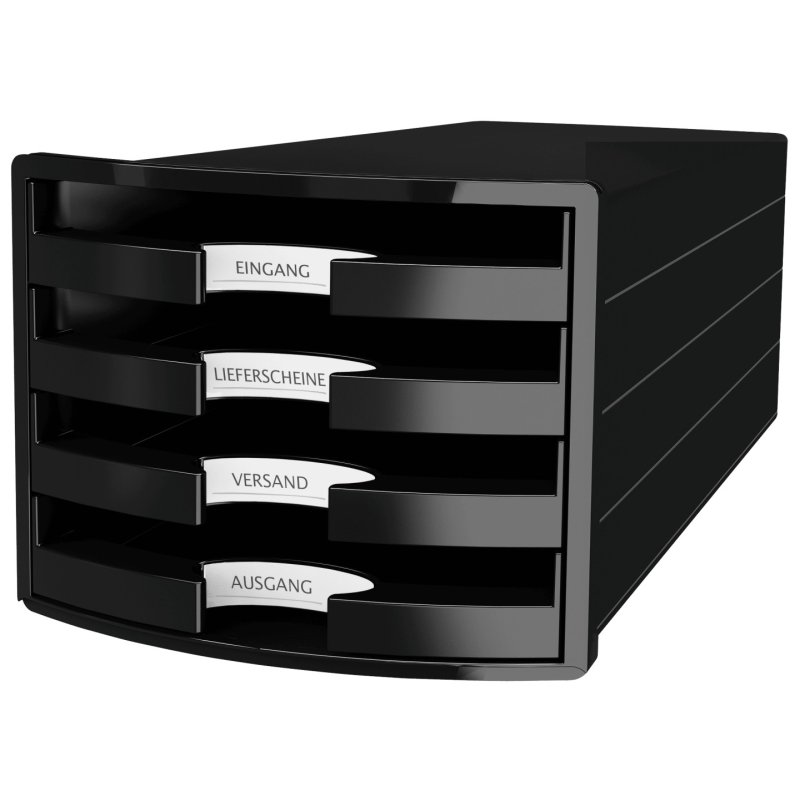 HAN Module de rangement IMPULS 2.0, 4 tiroirs ouverts, noir