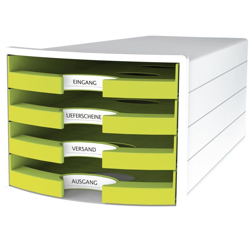 HAN IMPULS Boîte à archives Polystyrène, Plastique Vert, Blanc