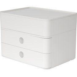 HAN 1100-12 bac de rangement de bureau Plastique Blanc