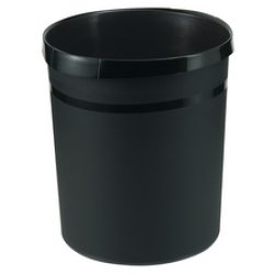 HAN Corbeille à papier GRIP KARMA, plastique, 18 L, noir
