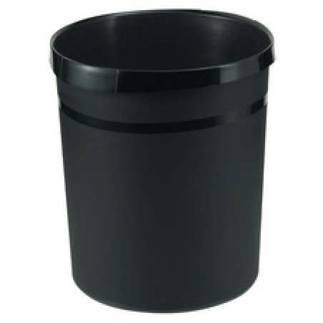 HAN Corbeille à papier GRIP KARMA, plastique, 18 L, noir