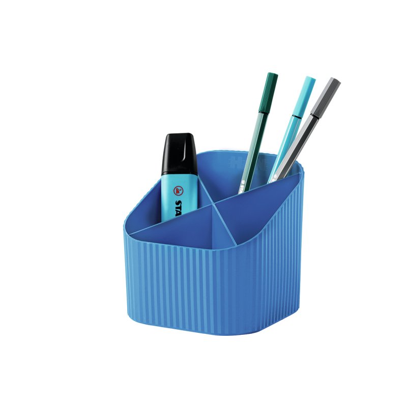 HAN Multipot à crayons Re-X-LOOP, plastique éco, bleu