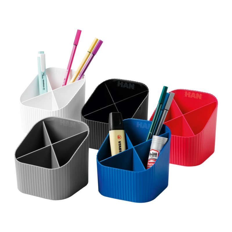 HAN Stifteköcher porte crayons et stylos Polypropylène (PP) Gris