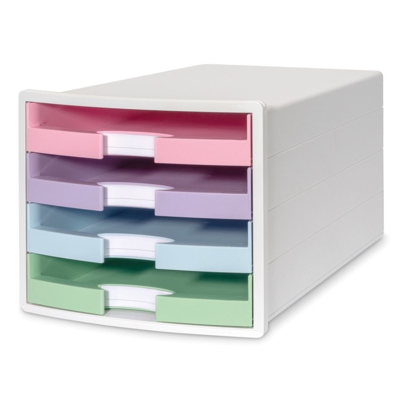 HAN Module de classement IMPULS, 4 tiroirs, blanc/pastel