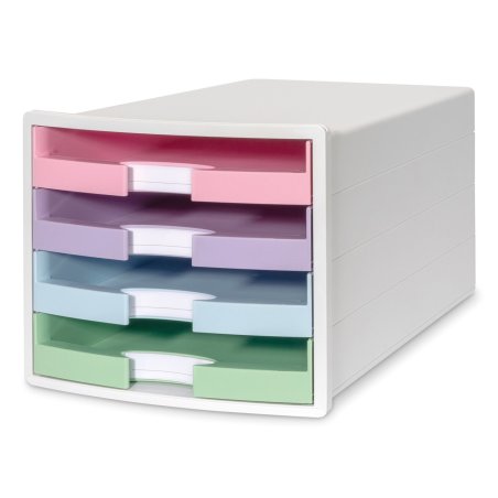 HAN Module de classement IMPULS, 4 tiroirs, blanc/pastel
