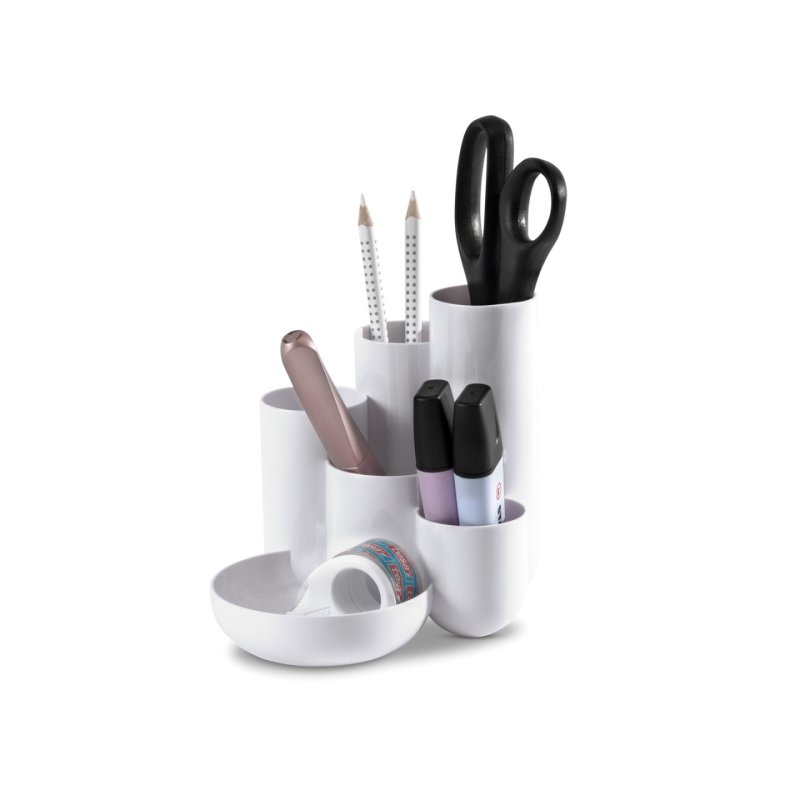 HAN Multipot à crayons CAMPUS, 6 pots, polystyrène, blanc