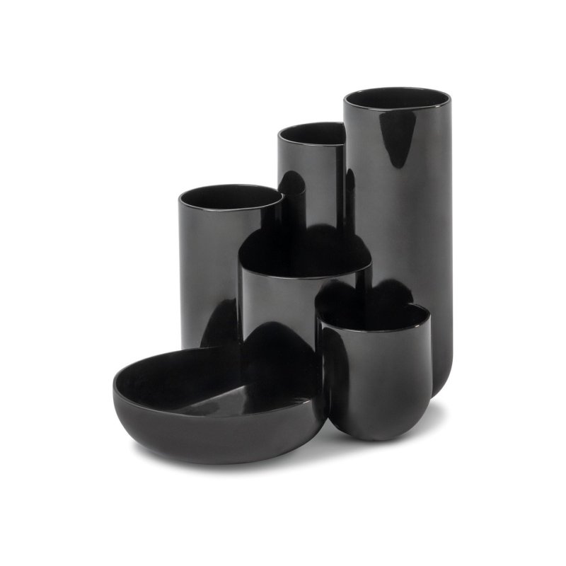 HAN Multipot à crayons CAMPUS, 6 pots, polystyrène, noir