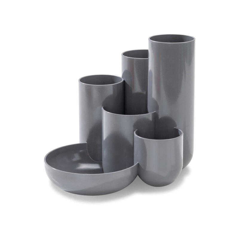 HAN Multipot à crayons CAMPUS, 6 pots, gris foncé