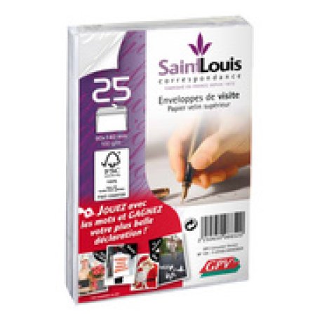 GPV Enveloppes de visite Saint Louis, 90 x 140 mm, blanc