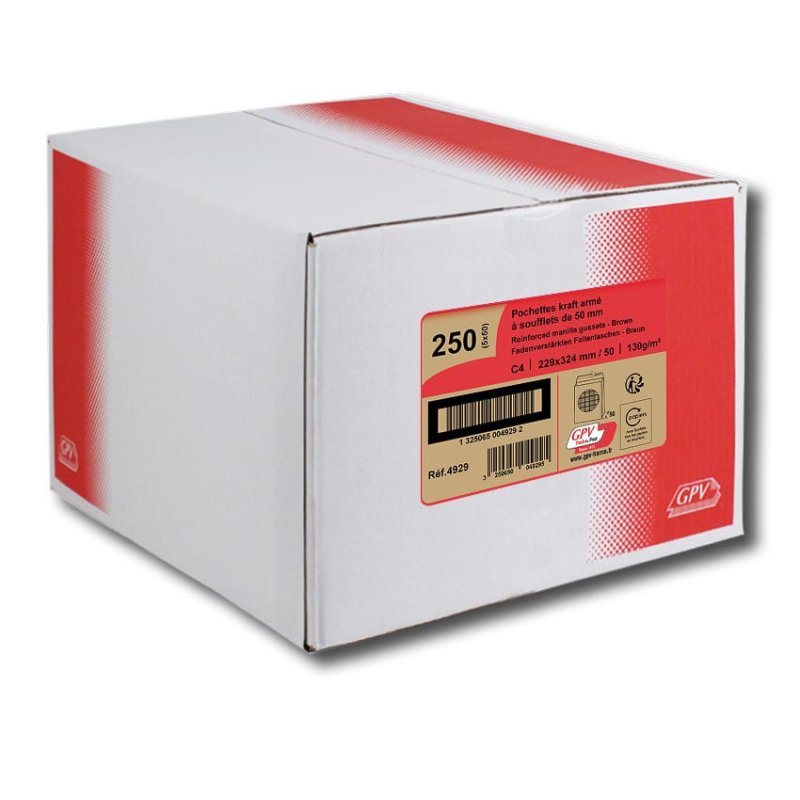 GPV France 4929 envelope C4 (229 x 324 mm) Brown 50 pc(s)