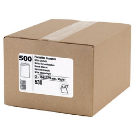 GPV Pochettes d'expédition ECO, 24, 260 x 330 mm, blanc