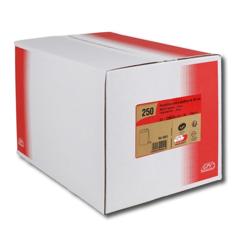 GPV France 4921 envelope C4 (229 x 324 mm) Brown 250 pc(s)