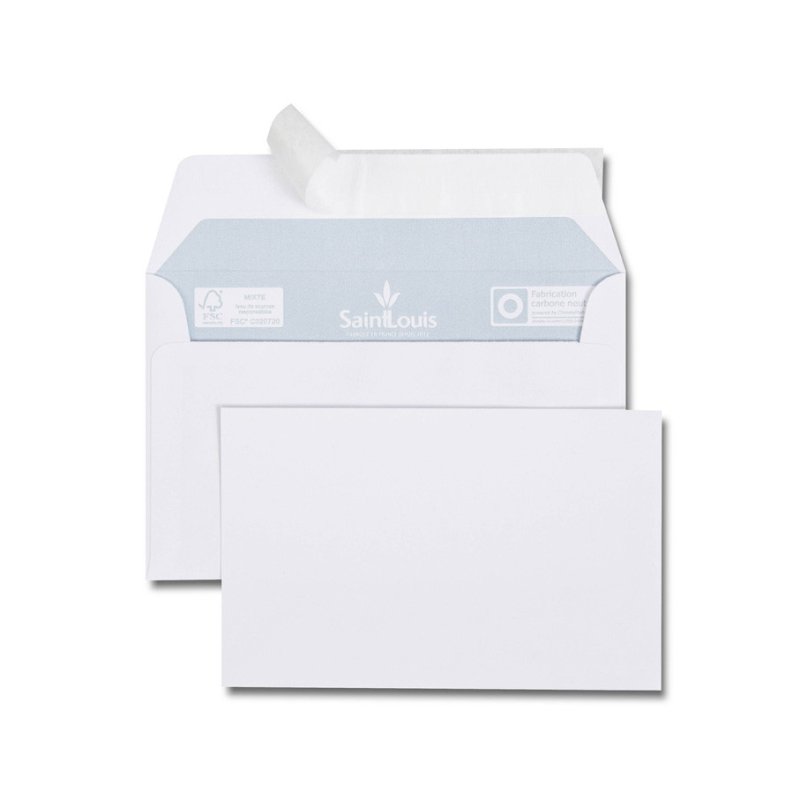GPV Kit de 20 cartes et 20 enveloppes Saint Louis, blanc