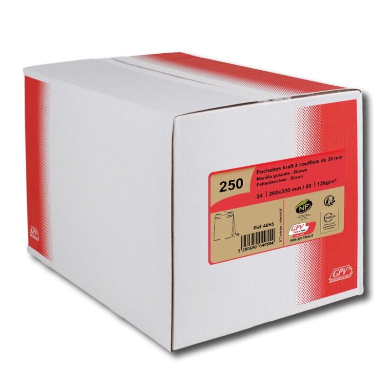 GPV France 4955 enveloppe Marron 250 pièce(s)