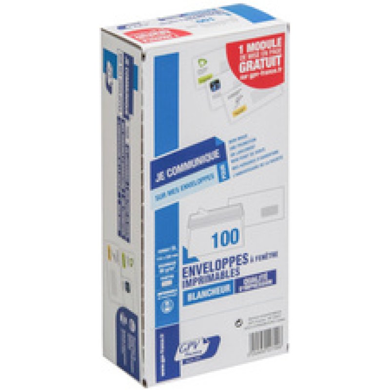GPV Enveloppes Premier Numérique, 110 x 220 mm, à fenêtre
