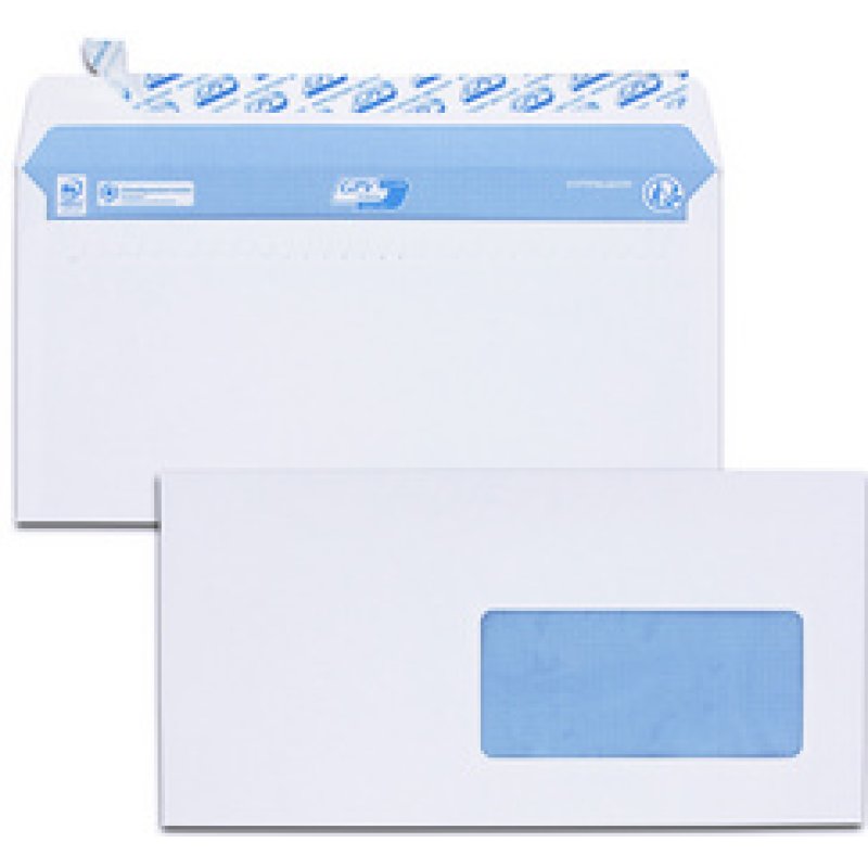 GPV Enveloppes, C6, 114 x 162 mm, sans fenêtre, blanc