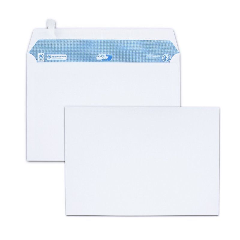 GPV France 3311 enveloppe C5 (162 x 229 mm) Blanc 200 pièce(s)