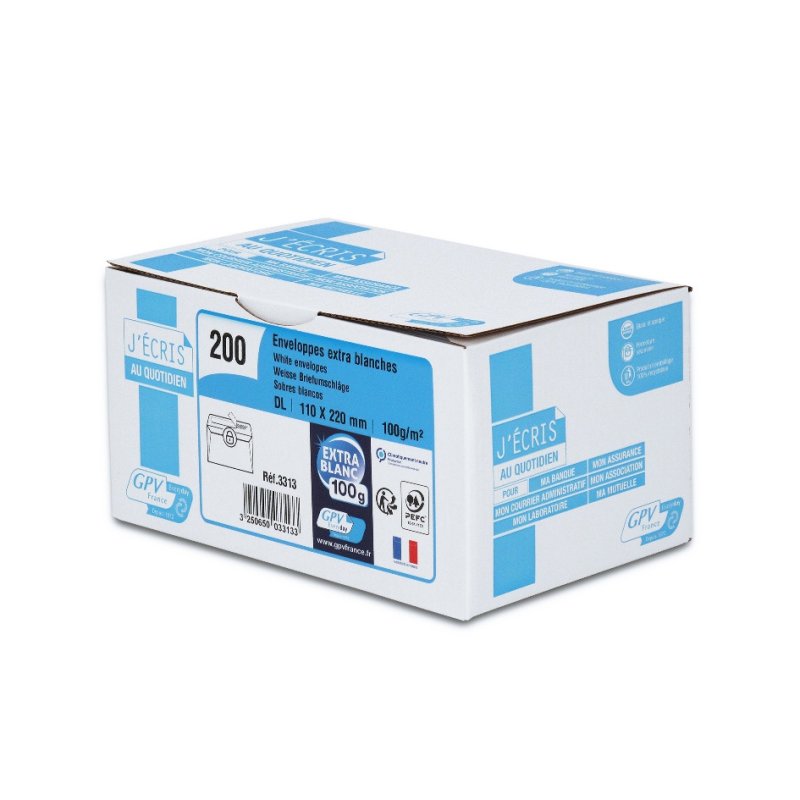GPV France 3313 envelope DL (110 x 220 mm) White 200 pc(s)
