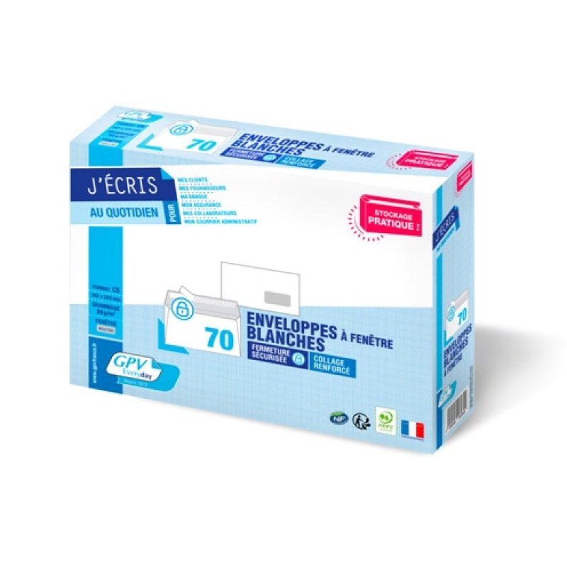 GPV France 6264 envelope C5 (162 x 229 mm) White 70 pc(s)