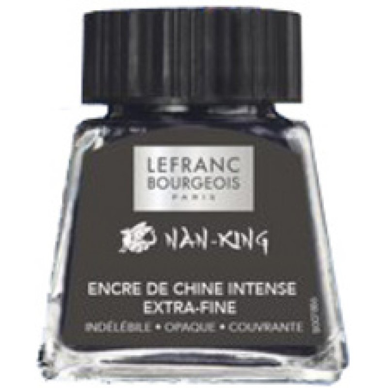 LEFRANC BOURGEOIS Encre de Chine Nan-King, 14 ml, noir