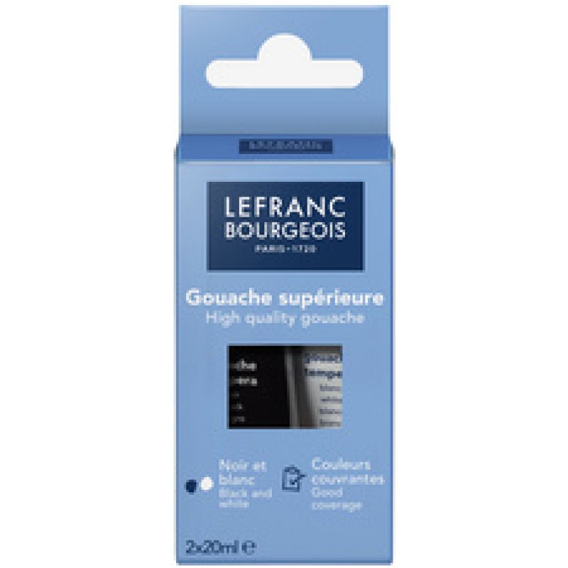 LEFRANC BOURGEOIS Gouache, étui carton de 2 tubes de 20 ml