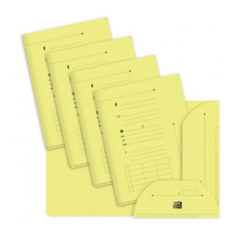 Oxford 100090074 folder Blue, Orange, Pink, Yellow A4