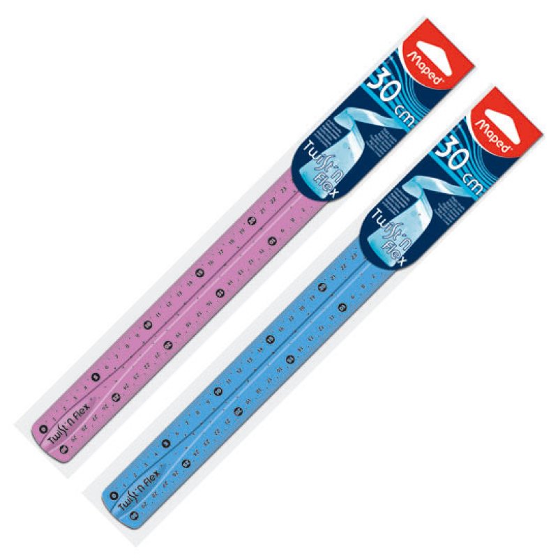 Maped Règle plate Twist'n Flex, 300 mm, incassable, flexible