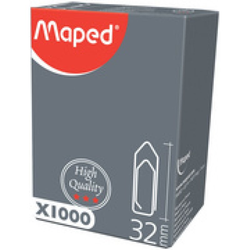 Maped Attache-lettres, galvanisées, 32 mm, grand paquet