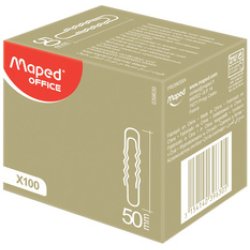 Maped Trombone, en acier nickelé, 50 mm, ondulé